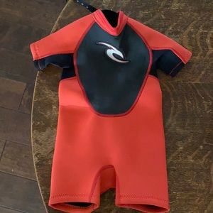 Toddler rip curl ripcurl wetsuit size 2 red